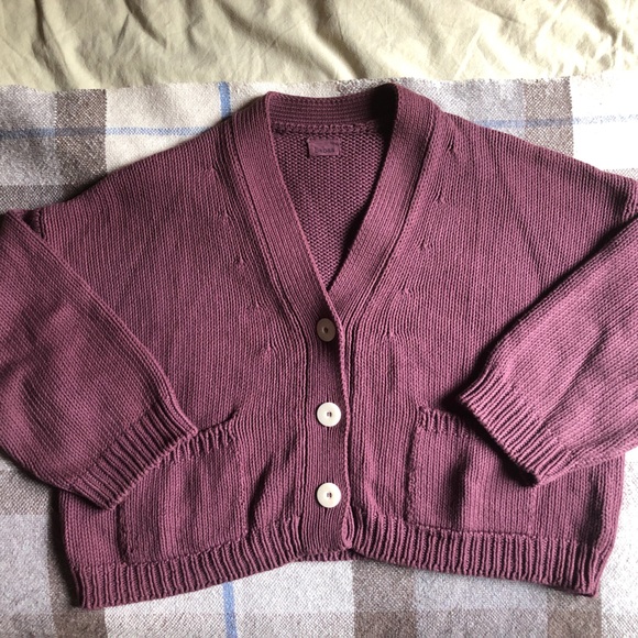 Babaa cardigan no22 black cherry - Picture 3 of 9